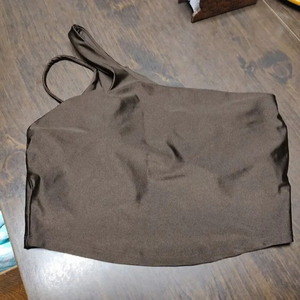 New Old Navy Active Brown One Shoulder Strap Size Women's L